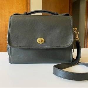 Vintage Coach Court Bag 9870 Forest Green